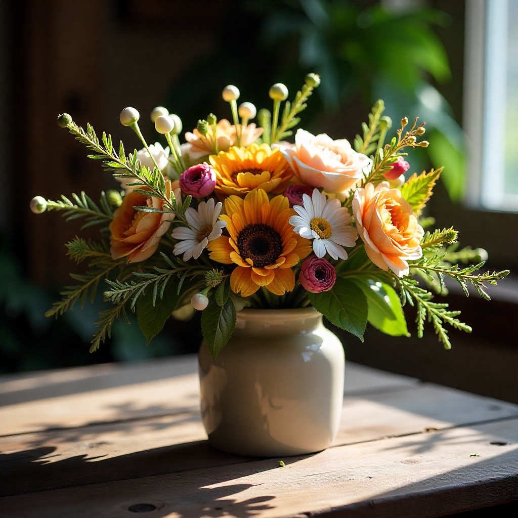 Mellanstor säsongbukett